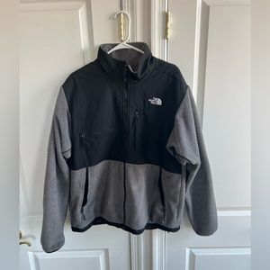 North Face Denali Jacket Grey Large Used condition